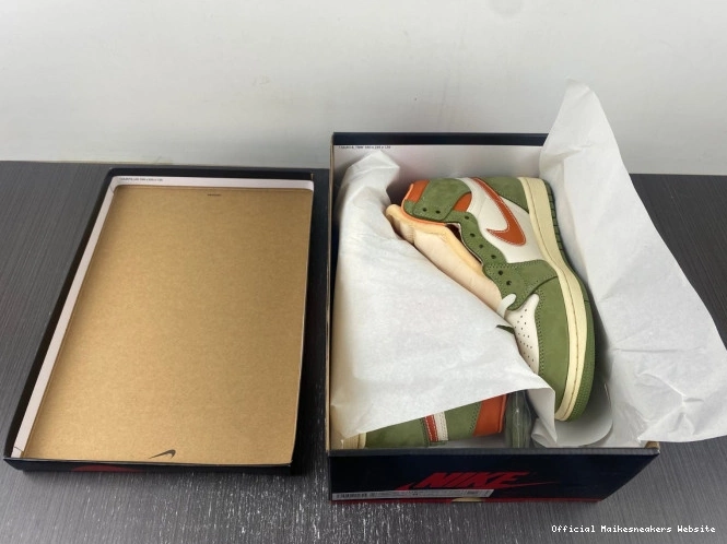 Official Maikesneakers FB9934-300 Craft Jordan Celadon OG Air 1 High 0717